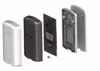 Environmental monitoring Smart Sensors
Exploded view rendering showing all the internal components